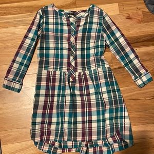 Plaid flannel Tea Collection dress